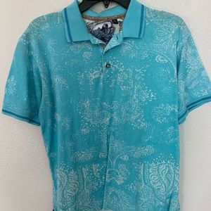 Blue Robert Graham Polo Shirt.